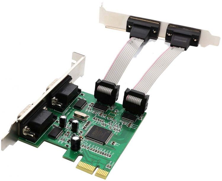 Контроллер мультипортовый ASIA PCIE 4S (PCI Express 1x, 4xCOM (MS9904)) [ ASIA PCIE 4S ] (Retail)