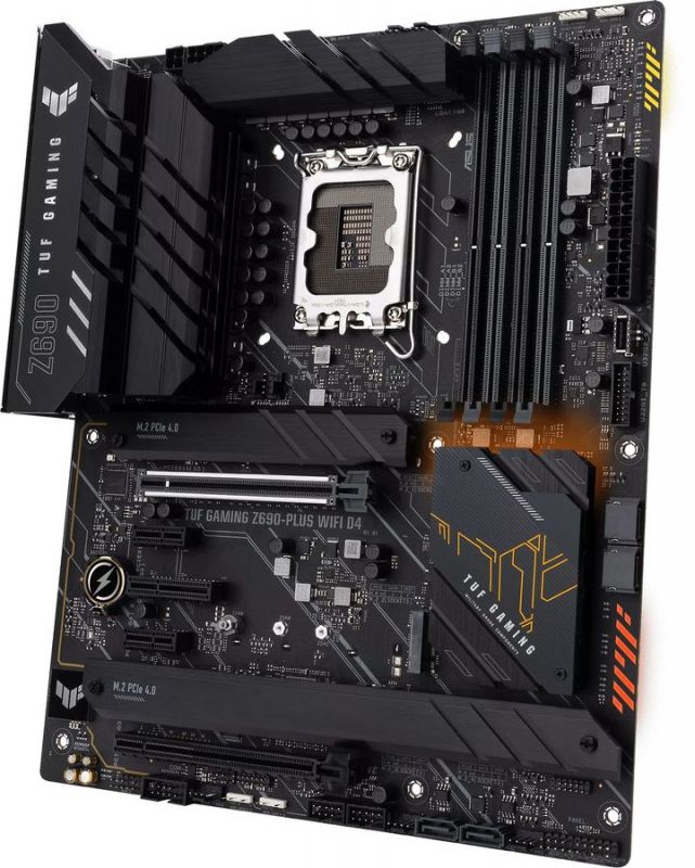 Материнская плата ASUS TUF GAMING Z690-PLUS D4 Retail (Intel, Z690, S - 1700, ATX, Dual channel DDR4-5333*, 4 slots, (до 128 GB)