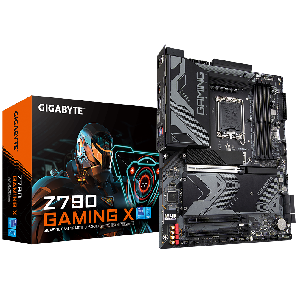 Материнская плата Gigabyte Z790 GAMING X Retail (Intel Z790, S-1700, ATX, 4xDDR5-7600*,  6xSATA600, 4xM.2, 3xPCIEx16, HDMI/DP)