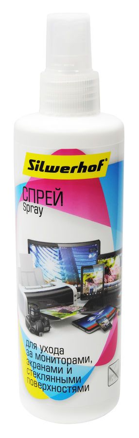Спрей Silwerhof [ 671210 ] (для экранов мониторов, плазменных, ЖК телевизоров, ноутбуков, 250мл)