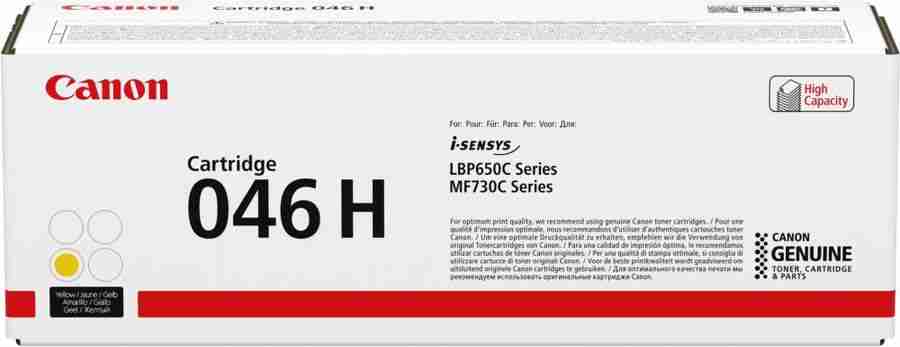 Картридж Canon 046 H Y [ 1251C002 ] (yellow, до 5000 стр) для Canon i-SENSYS LBP650, MF730