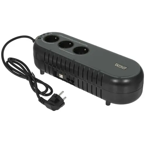 ИБП Powercom WOW-700U (Евророзетки 2+1, 350 Вт / 700 VA, USB, Защита телефонной, модемной, сетевой линии от импульсных помех)