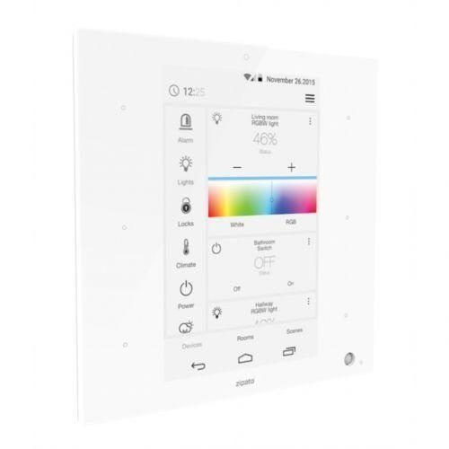 Уцененный товар LCD-панель контроллер умного дома Zipato ZipaTile (черный, Wi-Fi 802.11 b/g/n, Ethernet (адаптер, опционально), Bluetooth 4.0, Philips Hue, Sonos Nest, Z-Wave+ 500 серии, ZigBee HA, Сенсорный дисплей 8 дюймов (800х1280), блок питания, акб 