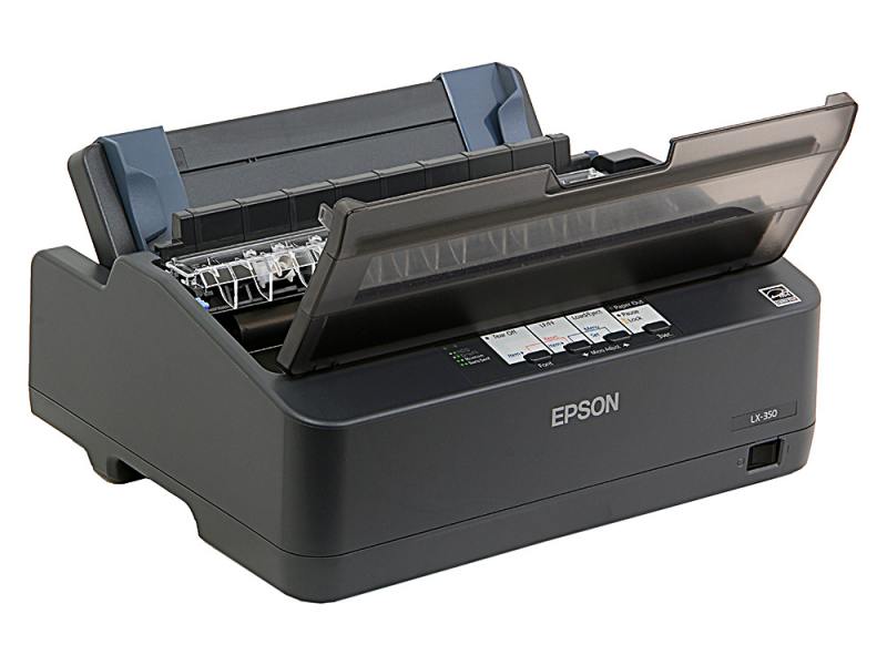 Принтер матричный Epson LX-350 (A4, LPT/COM/USB, 9 игл, 357 знака в секунду, 128 Kb, C13S015637BA) [ C11CC24032 / C11CC24031 ]