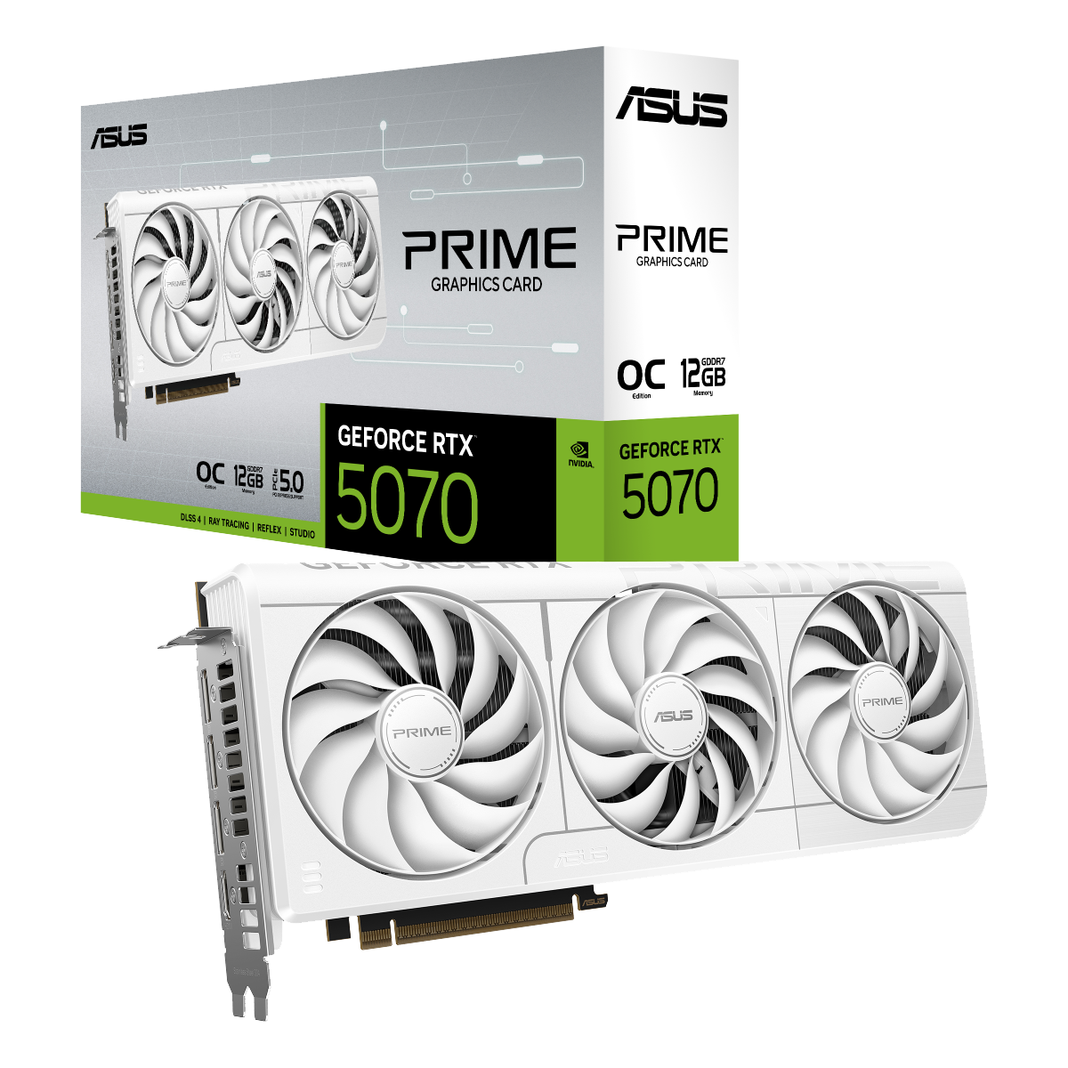 Видеокарта ASUS PRIME RTX5070 O12G WHITE