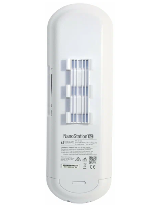 Точка WiFi доступа всепогодная Ubiquiti NanoStation 5AC (до 450 Мбит/с 5 ГГц, 2 x LAN, уличное исполнение, MIMO 2x2) [ NS-5AC-EU ]