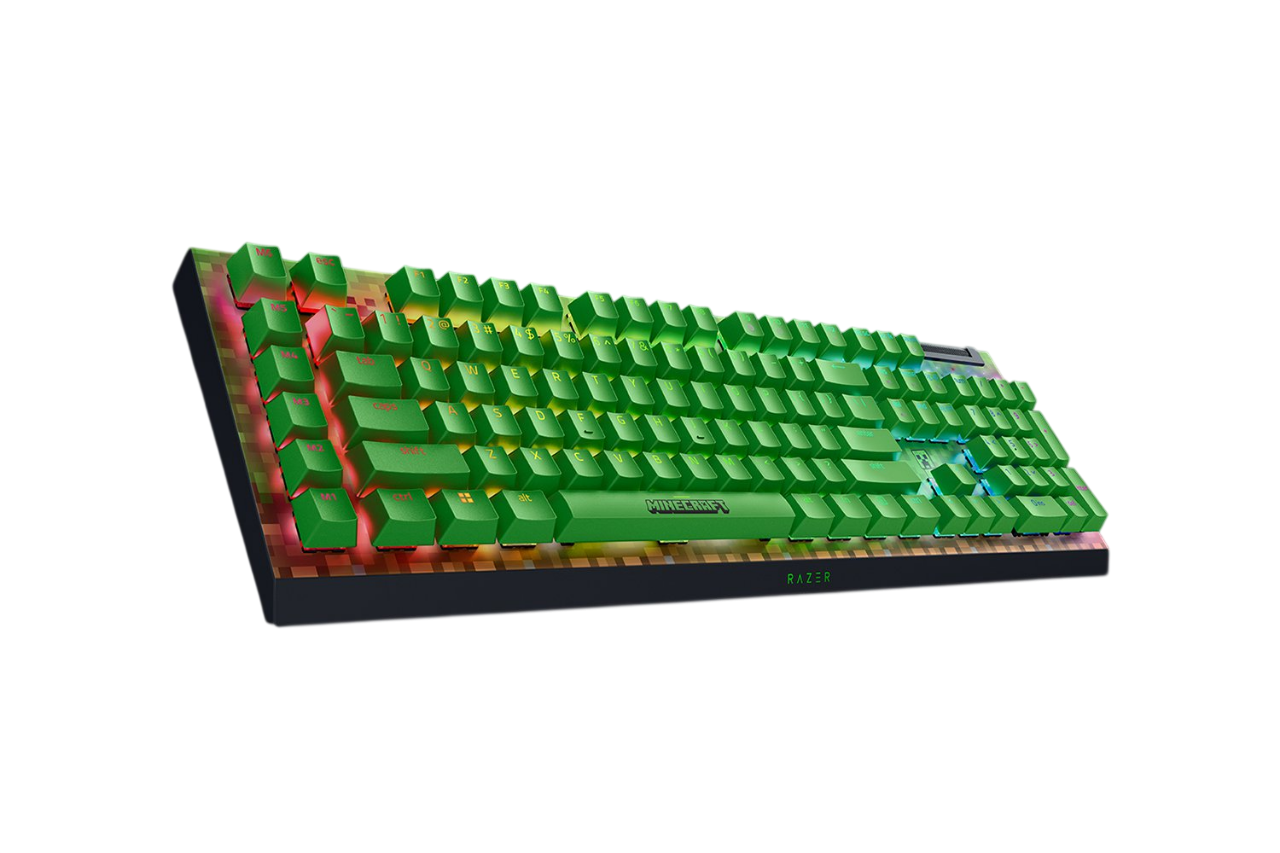 Игровая клавиатура Razer BlackWidow V4 X (Green Switch) - Minecraft Ed. - US Layout Razer BlackWidow V4 X